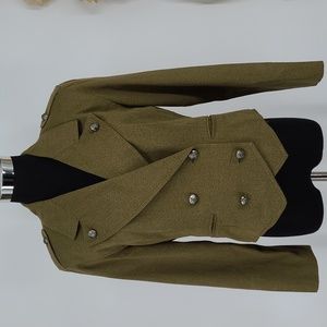 Nipon Studio‎ Petite Military Inspired Cropped Jacket Women's sz. 2P